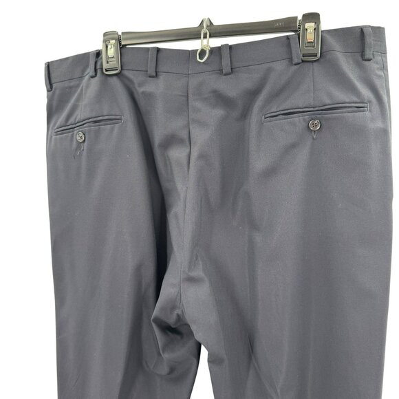 Hart Schaffner Marx Pleated Front Black Wool Pants Mens Size 38 - Picture 5 of 6